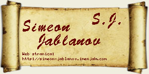 Simeon Jablanov vizit kartica